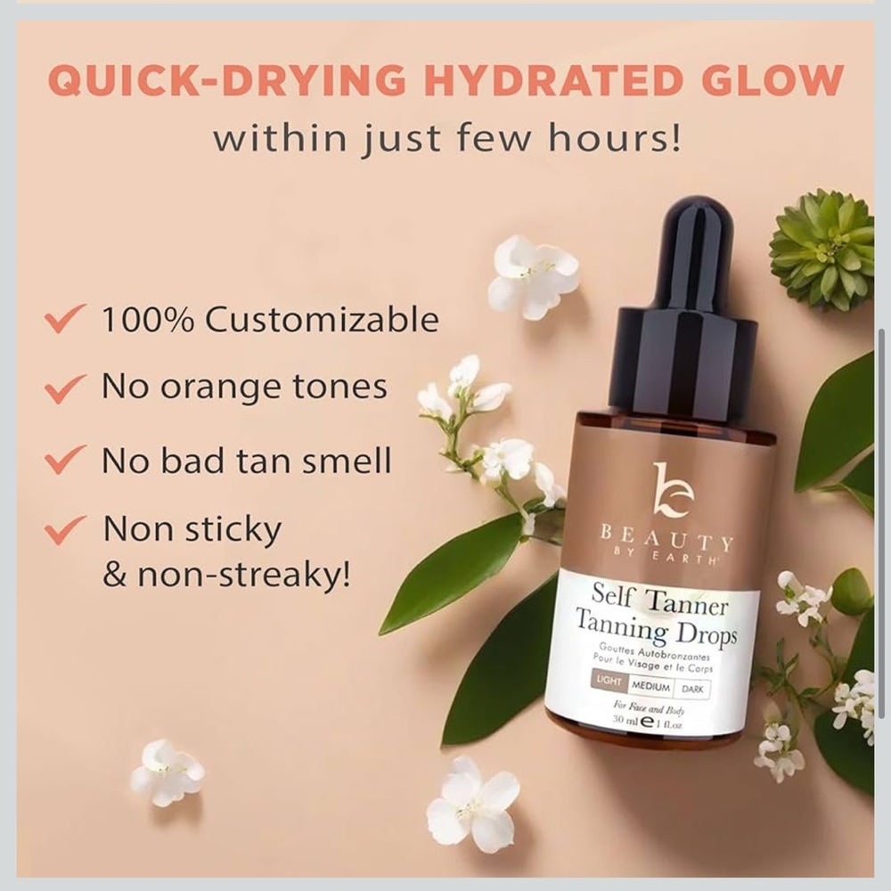 Beauty by Earth Self Tanner Tanning Drops - Picture 4 of 9